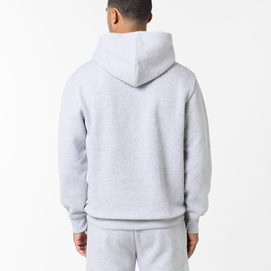 Wholesale Winter 100% Cotton Heavy <b>Weight</b> Thick Hoodies Custom Print Design Oversized Drop Shoulder <b>Blank</b> Men Hoodie for Men - Product Image 4