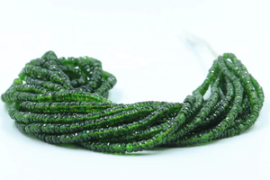 Perles Rondelle à facettes naturelles de Chrome Diopside 3-5mm pour la fabrication de bijoux - Product Image 6