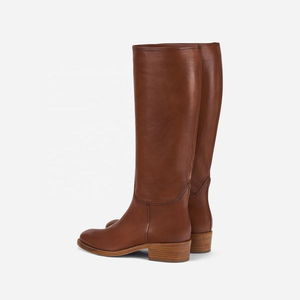 Bottes d'équitation pour hommes confortables en cuir véritable et PU respirant, chaussures de haute qualité, couleurs et tailles personnalisées, service OEM - Product Image 4