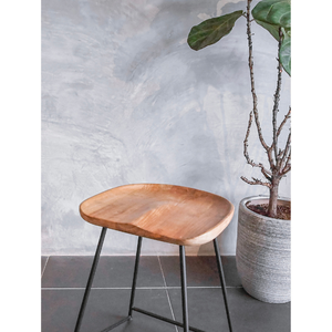 Solid Teak Bar <b>Stool</b> Kitchen Island Restaurant Hotel Villa Resort Cafe Contract Hospitality Commercial Furniture Wholesale - Product Image 2