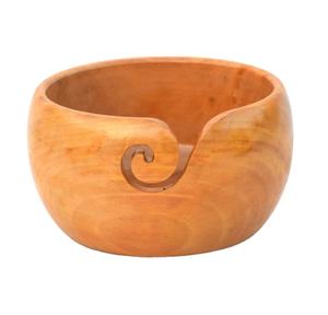 Cuenco de hilo de madera hecho a mano nuevo diseño tejer accesorios de ganchillo Almacenamiento de hilo único - Product Image 1