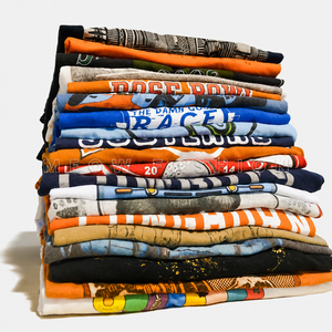Lote de Camisetas de Algodón con Diseños Variados Estampados de Bangladesh, Excedente de Ropa, Venta al por Mayor, Listo para Envío - Product Image 1
