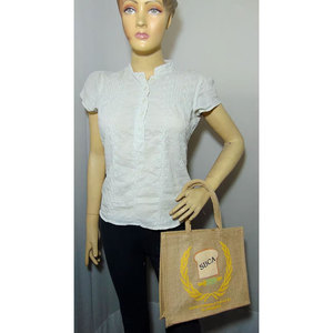 Handmade Eco-Friendly Jute Grocery Shopping <b>Bag</b> Reusable Natural Fiber Tote for Daily Market Shopping Office Use Casual Outings - Product Image 3