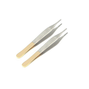 High Quality Suture Tying Forceps Blue <b>Titanium</b> Color Straight 7 Inch TC Surgical Instruments Suture Tying Tweezers - Product Image 4