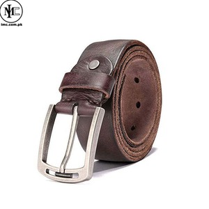 Ceinture en cuir tressé robuste et écologique pour homme avec fermeture réglable, idéale pour les jeans, les pantalons de bureau et les tenues décontractées - Product Image 2