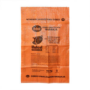 Sac d'emballage pour engrais en polypropylène tissé à bouche ouverte avec fond cousu pour la manutention et le stockage industriels - Product Image 1