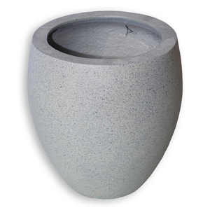 ALMELO Ensemble de 5 pots de fleurs légers de 5 L, résistants aux intempéries, écologiques, design minimaliste, en fibre de verre, ronds - Product Image 6