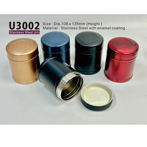 Good Quality Durable Stainless Steel Urn Urn Series Polished <b>Metal</b> <b>Crafts</b> Funeral Product for Cremation U3002 - Product Image 3