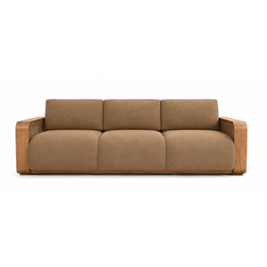 Sofá de Madera de Teca Sólida de Lujo, 3 Plazas, Sofá Moderno para Sala de Estar, Apartamento, Hotel, Villa, Resort, Fabricante de Muebles para Salón - Product Image 1