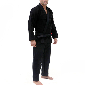 Kimono de karaté noir unisexe, uniformes de combat, vente flash, kimono de Jiu Jitsu, uniforme de karaté personnalisé - Product Image 1