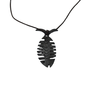 Collar Colgante de Hierro Forjado a Mano Estilo Rústico Contemporáneo, Colgante Alargado de Metal Negro Hecho a Mano, Joyería Artesanal Étnica Boho - Product Image 2
