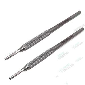 2 Pcs Manche de scalpel rond 9-16 Lames de taille supérieure Standard allemand Produits de qualité CE ISO APPROUVÉ Fournisseur vérifié - Product Image 1