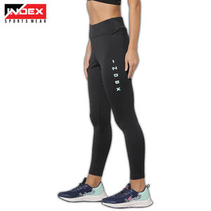 INDEX SPORTSWEAR High Waist Full Length <b>Yoga</b> <b>Leggings</b> With Sheer Panel Four-Way Stretch Seamless Pants For Women - Product Image 5
