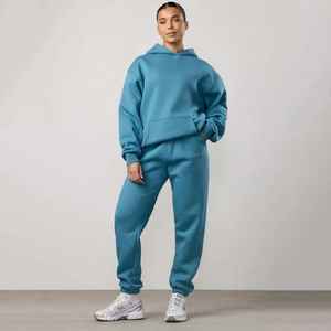 Conjunto Deportivo con Capucha y Estampado Acid Wash para Mujer, con Logotipo Personalizado, 100% Algodón, Suministro de Fábrica - Product Image 1