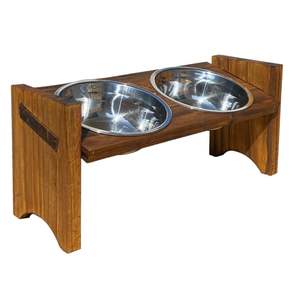 Handmade Custom Logo Wooden Dog Bowl <b>Promotional</b> <b>Pet</b> <b>Product</b> - Product Image 2