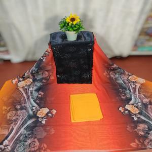 Nouveauté : Tissu pour robe traditionnel soudanais Swiss Dirac, dernier cri, tendance, avec motif floral, pour un usage régulier. - Product Image 1