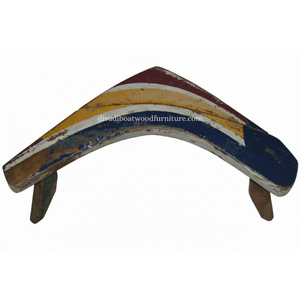 Banco Rudi de madera recuperada de barco, color original, diseño minimalista y sostenible para interiores y exteriores - Product Image 5