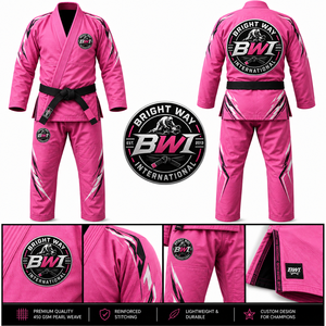 Kimono de Jiu Jitsu BJJ para Entrenamiento de Artes Marciales, 100% Algodón, Secado Rápido, Corte Holgado, Uniforme de Artes Marciales al por Mayor - Product Image 1