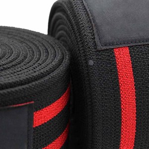 Professional Fitness Knee Wraps For Gym Workout <b>Weight</b> <b>Training</b> Squat Compression Support Exercise Athletic Performance Gear - Product Image 4