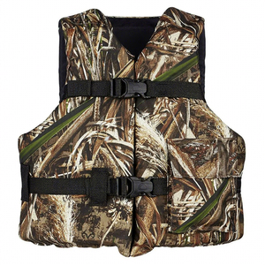 Gilets de sauvetage pour adultes en nylon doublés de laine respirante, réglables, légers, à flottabilité élevée, pour la navigation de plaisance, la pêche, le kayak - Product Image 1