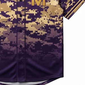 Camiseta de Béisbol con Camuflaje Digital Avanzado, Ropa Deportiva Premium, Uniforme de Equipo, Talla Grande, Protección UV, MALUZA INDUSTRIES - Product Image 2