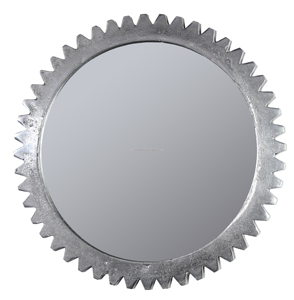 Miroir mural rond de style Art déco moderne, fait à la main, plaqué argent et or, nouveau design pour salon, couloir, salle de bain, anniversaire - Product Image 3
