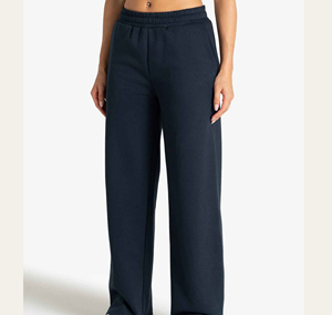 Pantalon de survêtement personnalisé en gros pour femme, doublé polaire, chaud pour l'hiver, coupe large, ample, style jogger - Product Image 1