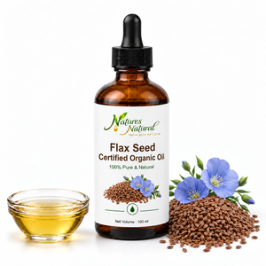 Huile de lin biologique certifiée pressée à froid (Linum Usitatissimum) – Huile végétale pour soins de la peau, des cheveux et cosmétiques – Vente en gros - Product Image 3