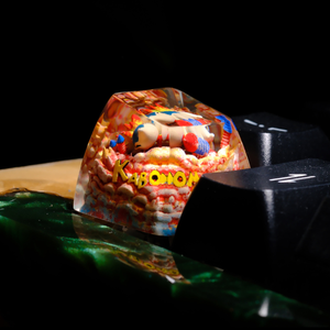 Teclas Artesanales Bosque Místico, Teclas Artesanales Personalizadas, Teclas Anime Lindas, Teclas Verdes, Juego de Teclas, Teclas de Madera - Product Image 4