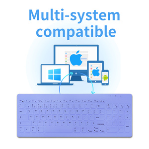 New 96-Key <b>Silent</b> Membrane Portable Type-C Waterproof Three Mode <b>Keyboard</b> for Pad Model C96 - Product Image 5