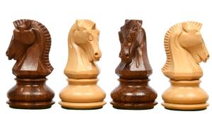 Jeu d'échecs de style Fischer Dubrovnik Premium 1950, pièces de 3,75 pouces en bois de sheesham et de buis, au meilleur prix - Product Image 4