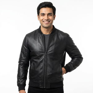 Latest Fashion Regular Fit Genuine Motorbike Leather Jackets <b>Men's</b> Top Quality Leather Jacket for Sale jacket for <b>men</b> - Product Image 1