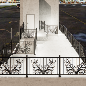 Outdoor Balcony Railing Wrought Iron Railings for Balcony Safety Elegant Design Custom Balcony Fence for Modern Houses - Product Image 3