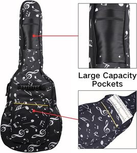 Funda Impermeable de Fibra de Carbono para Guitarra Acústica y Bajo de 40'' 41'', con Acolchado de Esponja y Correa Ajustable - Product Image 3
