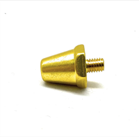 Stud Sepak Bola SC-11FA Merek Kustom Aluminium Ringan Perak/Warna Kustom Pengganti Taiwan Ulir M5 Cocok untuk 13mm/15mm