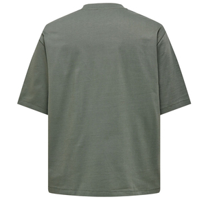 เสื้อยืดโอเวอร์ไซส์ผู้ชาย ผ้าฝ้ายพรีเมียมเนื้อนุ่ม คอกลม แขนสั้น สไตล์ลำลอง สตรีทแวร์ แฟชั่น - Product Image 3