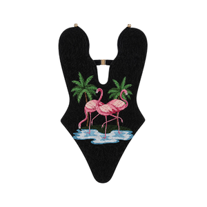 <b>Top</b> Selling One Piece Swimsuits Custom Spandex/Cotton Fabrics Handmade <b>Beaded</b> for Swimmer Bodysuit Designer Swimsuit Womens Wear - Product Image 5