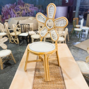 Silla Infantil de Ratán Hecha a Mano al por Mayor para Celebraciones de Cumpleaños, Muebles para Preescolar, Fabricante OEM - Product Image 4