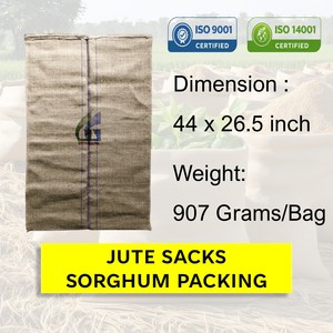 44x26.5 Inch 907g Sorghum Packing Jute Bag Food Grade Gunny Sacks Agriculture Packaging Manufactured Goodman Global Bangladesh - Product Image 2