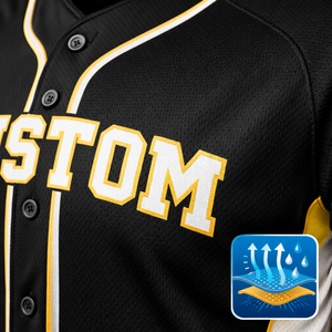 OEM marisona INTL ทีม unisex เสื้อเบสบอลสั้นสีพื้นแห้งเร็วระบายอากาศได้ดี - Product Image 4