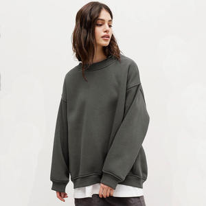 Sweat-shirt à capuche unisexe surdimensionné en molleton épais, style streetwear, personnalisable, vierge, pour hommes et femmes, vente en gros - Product Image 1
