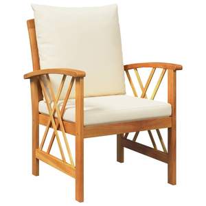 Conjunto de sofás de jardín de 3 piezas, madera maciza de acacia, acabado con aceite natural - Product Image 6