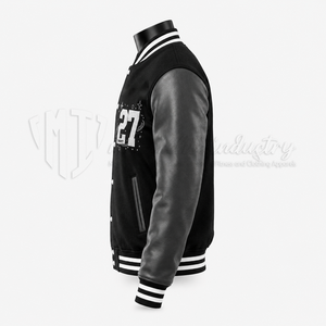 Chaqueta Varsity Unisex Personalizada, Transpirable, Ecológica, Resistente al Viento, con Cuerpo de Lana, Fabricante OEM de Marca Privada - Product Image 5