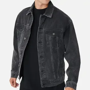 Modern Fit <b>Men</b> <b>Denim</b> <b>Jackets</b> Wholesale Stylish Custom Made Durable High Quality Wear - Product Image 2