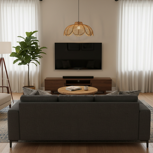 Pantalla de Lámpara Colgante de Mimbre y Ratán, Diseño Europeo Personalizado, Hecha a Mano, Tejida Naturalmente, Proveedor Mayorista de Iluminación - Product Image 3