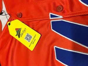 Camiseta de Béisbol Personalizada con Bordado de los Mets, Camiseta de Béisbol con Botones a Precio Económico, Camiseta de Béisbol al Por Mayor - Product Image 5