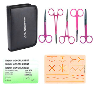 Kit de Práctica de Sutura Quirúrgica de Acero Inoxidable, Almohadilla de Entrenamiento de Anatomía Quirúrgica, Instrumentos Médicos, Equipo Médico Apto - Product Image 1