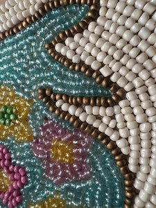 Easter Bunny Beaded <b>Coaster</b> Set Handmade Bunny Drink <b>Coaster</b> Pastel Rabbit Cup Mat Cute Spring <b>Table</b> <b>Coaster</b> Floral - Product Image 4