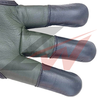 Gant de tir à l'arc en cuir demi-doigt avec fermeture auto-agrippante, couleur, taille et logo personnalisables pour la chasse et les sports de plein air, OEM disponible