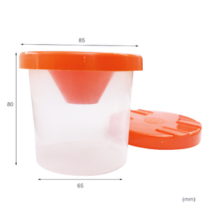 Lot de 10 Laveurs de pinceaux en plastique colorés, légers et faciles à nettoyer, avec couvercles colorés, pour la maternelle, à partir de 4 ans, fournitures artistiques - Product Image 6